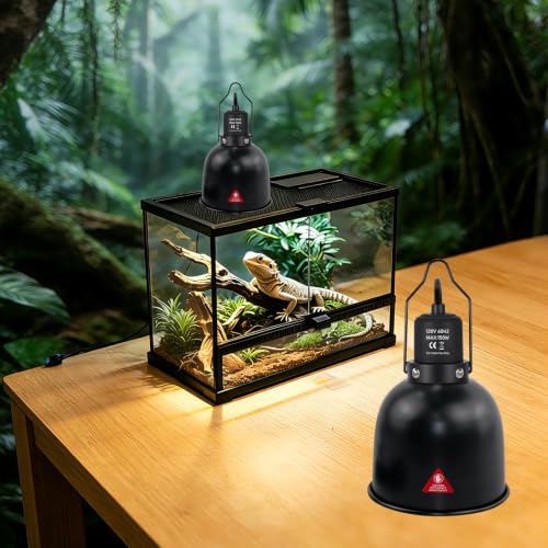 5.5in Deep Dome Reptile Light Fixture 150w,Dome Reptile Heat Lamp Fixture 150w with Switches Fit for Reptile Heat Bulb uvb，Reptile Heat Lamp Domee 150 for Amphibian Reptilee for Turtles - style: 5.5inch Deep Dome