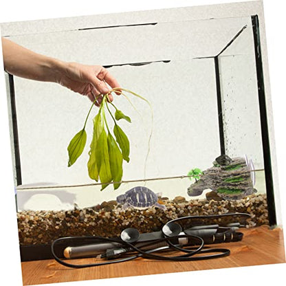 MERRYHAPY Aquarium Resin Turtle Basking Platform Multi Functional Reptile Climbing Stand for Turtles and Amphibians Durable Simulation Cave Decor for Fish Tanks Easy to Install