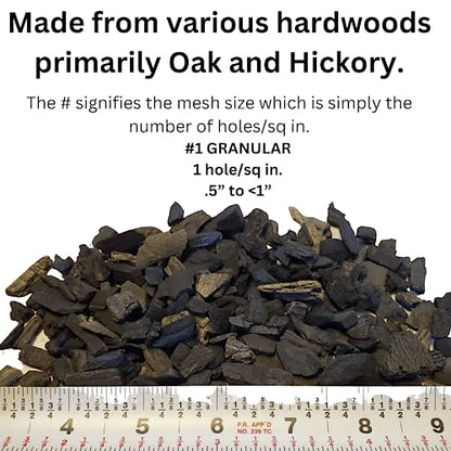 Horticultural Charcoal Medium Graded Charcoal 1 Cubic Foot Box