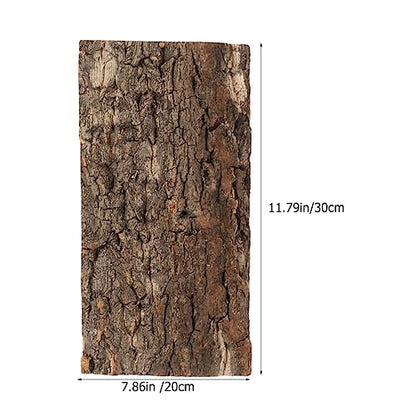 Ipetboom Reptile Cork Bark Background Natural Terrarium Decor for Reptile Habitat Safe Cork Bark Backdrop for Gecko Lizard Fish Tank Create Lifelike Environment