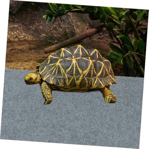 2pcs Reptile Carpet Mat Gray Terrarium Liner Cushion for Snakes Lizards Turtles Tortoises Breathable Washable Substrate for Pet Breeding Cage