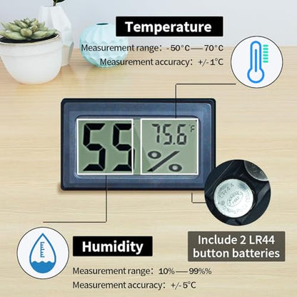 Acrylic Reptile Breeding Box Terrarium Cage Tank, 15.7"x9.9"x7.1", with Temperature Hygrometer, for Small Reptiles, Snakes, Insects, Home Office - size: Reptile-Tank-L(No Tray)