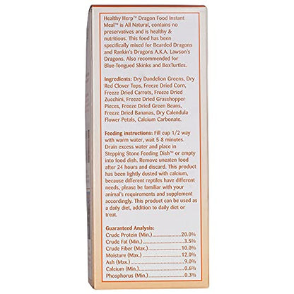 Healthy Herp Bearded Dragon Food Instant Meal for Reptiles - Nutritious Bearded Dragon Accessories, Bearded Dragon Food - Made in USA - for Box Turtles, Lizards, Tortoises - 7 x 0.2 oz (5.7g) Cups - size: 0.2 Ounce (Pack of 7), style: 7-Pack Cups