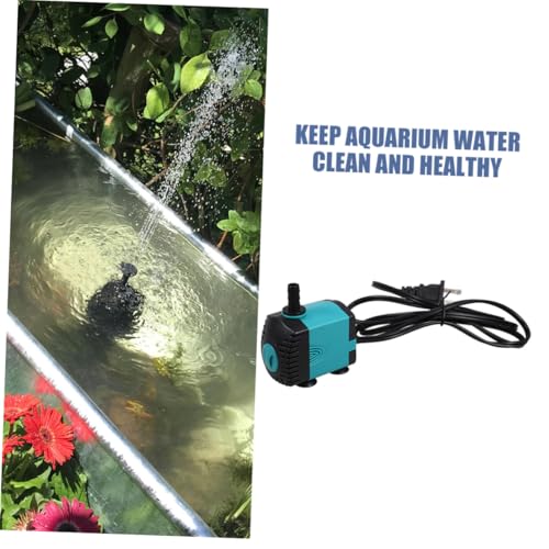 COLLBATH Submersible Fish Tank Water Pump 6w Silent Mini Aquarium Circulation Pump 110v Ac for Hydroponics, Indoor Waterfalls, Terrariums, and Pond Drain Transfer