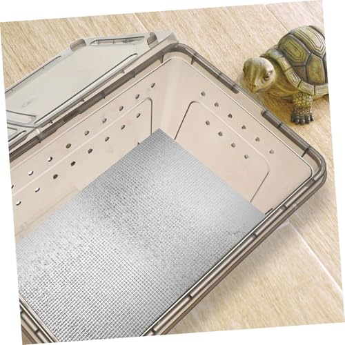 ORFOFE 2pcs Reptile Heating Pad Waterproof Reflective Heat Mat for Terrarium Use with 38w Power Suitable for Snake Gecko Frog Turtle Pet Winter Warmth