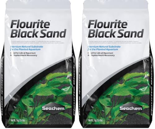 Flourite Black Sand, 15.4 Pound (Pack of 2) - size: 7 kg/ 15.4 lb (Pack of 2), style: Black Sand