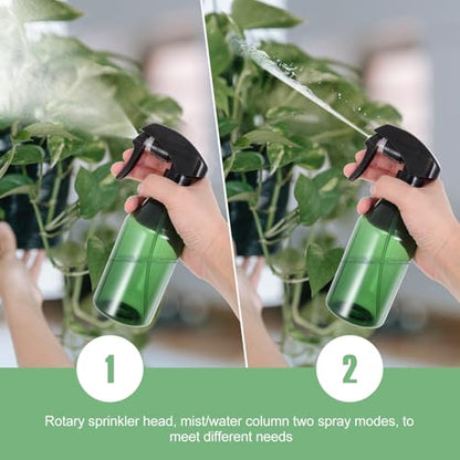 2pcs 300ml Plant Watering Spray Bottles with Fine Mist for Hairdressing and Indoor Gardening Household Refillable Sprayers for Flowers and Balcony Plants
