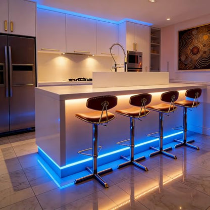 Ultra-Narrow 3mm USB COB LED Strip Lights Self-Adhesive, for Kitchen Cabinets, Bedroom, Gaming Desk (Blue, 4ft) - color: Blue, size: 4ft