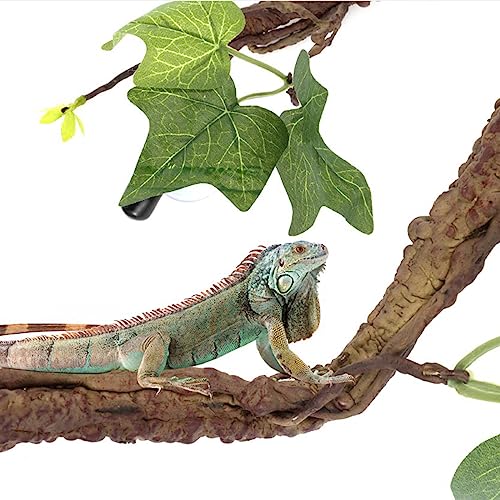 2pcs Lizards Climbing Vine Suction Cup Branch Branch Small Animal Climbing Vine Comfortable Suction Cup