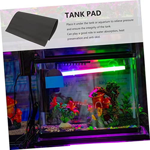 Aquarium Bottom Mat Kit Terrarium Cages Tank Pad Turtle Tank Fish Tanks Gecko Snake Crested Betta Fish Tank Pond Pump Reptile Substrate Fish Tank Gravel Enclosure Black Cotton - size: 60.00X40.00X0.60CM