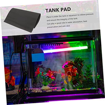 Aquarium Bottom Mat Kit Terrarium Cages Tank Pad Turtle Tank Fish Tanks Gecko Snake Crested Betta Fish Tank Pond Pump Reptile Substrate Fish Tank Gravel Enclosure Black Cotton - size: 60.00X40.00X0.60CM