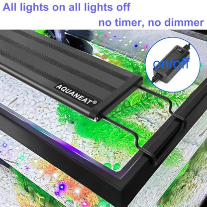AQUANEAT LED Aquarium Light Full Spectrum for 16 Inch to 20 Inch Fish Tank Light Fresh Water - size: 16"-20"