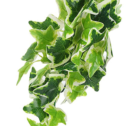 Artificial Reptile Plants Lifelike Plastic Plant Hanging Leaves Decoration with Suction Cup for Reptile Terrarium Fish Tank (New Star Leaf Vine) - size: New Star Leaf Vine