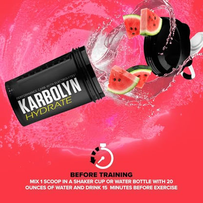 EFX Sports Karbolyn Hydrate | Carbohydrate Powder + Electrolytes | Sugar Free Sports Drink Mix | Fuel & Hydration | Stimulant Free | 66 Servings (Watermelon Wave)