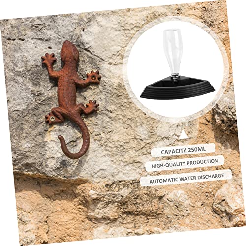 SUPVOX Reptile Tank Stand Water Fountain Pet Drinking Bowl Large Capacity Safe No Leak Easy Installation for Lizards and Tortoises