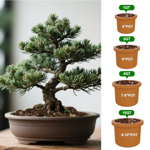 Premium Bonsai Soil Mix with Enhanced Aeration & Drainage 4qt - Professional Grade Potting Soil for Bonsai Pots - color: Bonsai Soil, size: 4qt