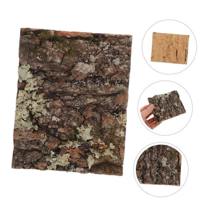 SUPVOX Natural Cork Bark for Reptile Tank Decor Tree Bark Hide for Reptile Habitat Aquarium Background Decoration for Lizard Snake Gecko and Other Reptiles