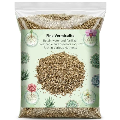 Sukh 14.6OZ Vermiculite - Organic Vermiculite for Gardening Plants Fine Horticultural Soil Amendments Bulk Additive Perfect Potted and Garden Professional Grade 3-6mm - size: 3-6MM
