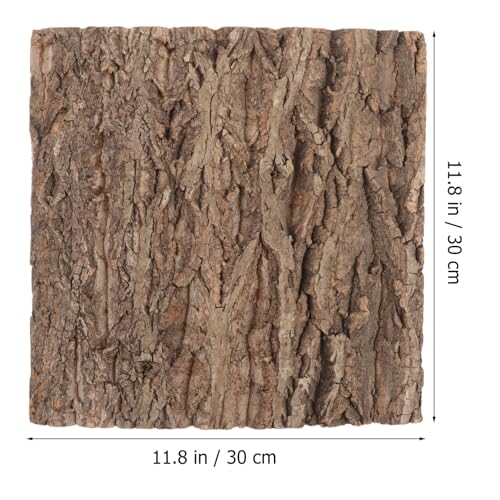 BESPORTBLE Cork Terrarium Background Natural Reptile Bark Backdrop for Climbing Lizard Habitat Decor for Bearded Dragons and Other Reptiles Aquarium Landscaping