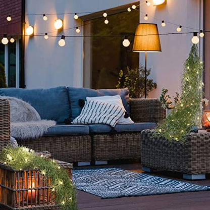 Mudder 3 Packs LED Artificial Hanging Plants, 3.6 ft Fake Hanging Plant, Ivy Vine Fake Leaves Greeny Chain Wall Home Room Garden Wedding Garland Outside Decor (Basket Not Included) (Vines Moss) - color: Vines Moss