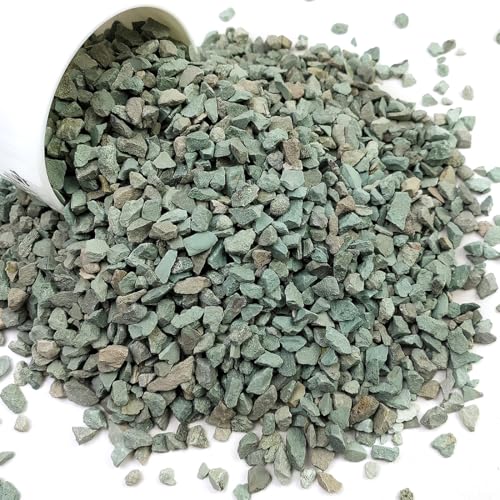 YISZM Succulents and Cactus Green Zeolite Rocks, Decorative Stones Pebbles for Indoor Plants, Bonsai, Fairy Gardening, Terrarium, 5lb - color: Green Zeolite Rocks, size: 5 Pounds