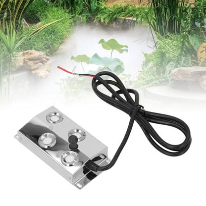 Eujgoov 4-Head Ultrasonic Mist Maker Fog Humidifier 45-48V for Pond Greenhouse Humidity Control System