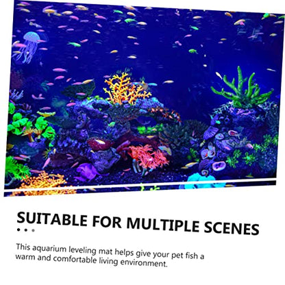 Aquarium Bottom Mat Kit Terrarium Cages Tank Pad Turtle Tank Fish Tanks Gecko Snake Crested Betta Fish Tank Pond Pump Reptile Substrate Fish Tank Gravel Enclosure Black Cotton - size: 60.00X40.00X0.60CM