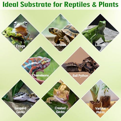 Halatool 8QT Leca Clay Balls Terrarium Substrate for Reptile – False Bottom | Organic Expanded Clay Pebbles for Reptile Terrarium Drainage Layer, Lightweight & Reusable, for Geckos, Tortoises & Frogs - size: 8QT