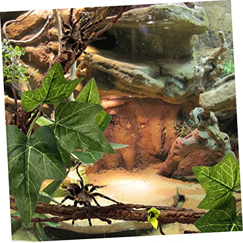 Totority 2 Pcs Reptile Climbing Branches Suction Cups Artificial Rattan Vines for Terrarium Decoration Sturdy Habitat Ornaments for Lizards Snakes and Geckos