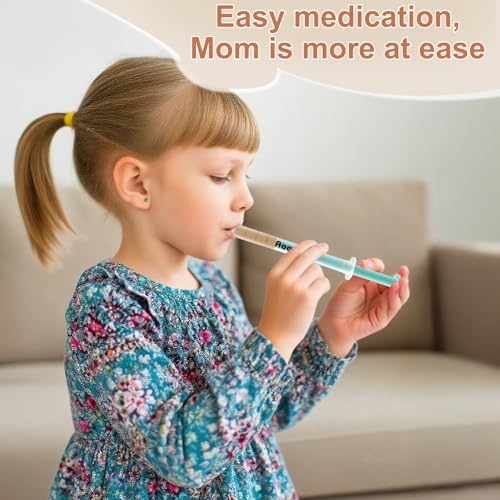 Baby Medicine Dispenser Syringe For Children,Oral Syringes, Liquid Plastic Syringe Without Needle,Leak proof Dosing Tools,5 Uniquely Colour Syringes - 10 Pack - size: 10 Pack