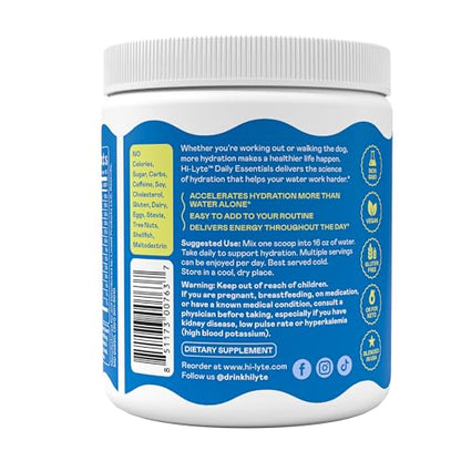 Hi-Lyte Electrolyte Powder, Daily Hydration Supplement Drink Mix, 90 Servings | Sugar-Free, 0 Calories, 0 Carbs | No Maltodextrin. Gluten-Free | Supports Keto | Light Refreshing Flavor (Raspberry) - style: Raspberry - 90 Servings