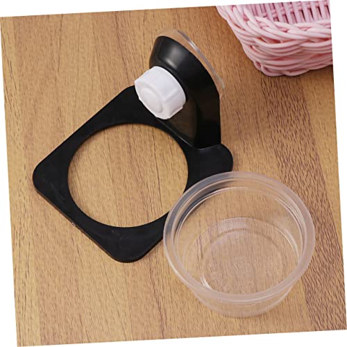 Reptile Feeding Dish and Water Bowl Gecko Lizard PET Accessories Black Plastic Non-Tip Design for Bearded Dragons Snakes and Turtles - size: Size 1