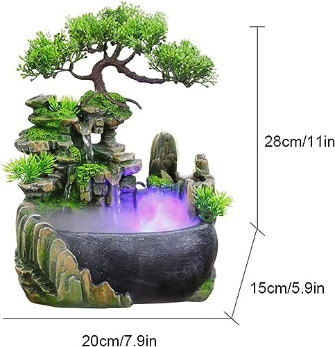 Rockery Stream Tabletop Fountain, Indoor Waterfall Fountain, Desk Fountain, 3rd Floor