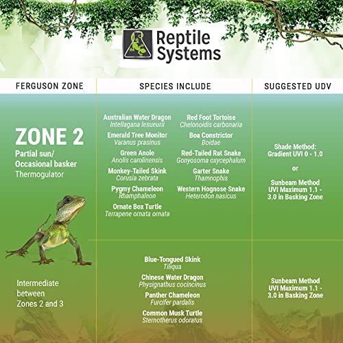 Reptile Systems Eco T5 Unit Zone 2 Reptile Lighting Kit – 36in-39w - Slimline Fixture with HOT5 Lamp, Reflector & Flicker-Free Ballast – Ideal for Terrariums, Chameleons & Geckos - size: 36in-39w