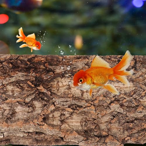 POPETPOP Terrarium Bark Background 3-Pack Natural Cork Aquarium Decor Reptile Tank Accessory 7.87X3.93X0.47In Reusable Bark Wall for Bearded Dragon Fish Tank Background