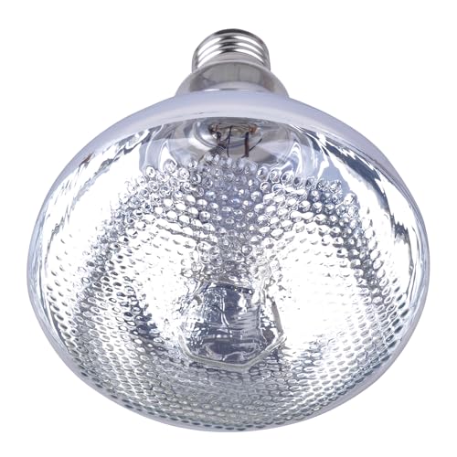 Sundew Mercury Vapor UVB Reptile Bulb, PAR38 120V E26 – Clear Glass Maximum-Intensity UVB (160, Watts)