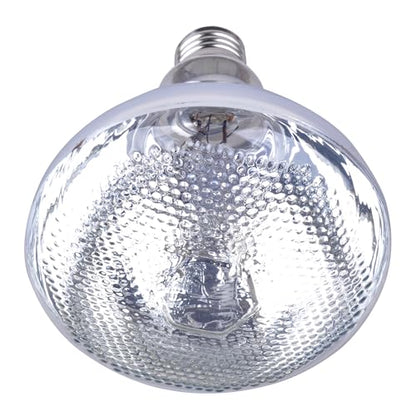Sundew Mercury Vapor UVB Reptile Bulb, PAR38 120V E26 – Clear Glass Maximum-Intensity UVB (160, Watts)