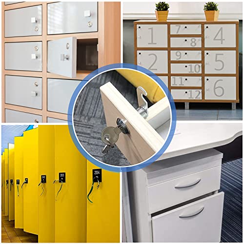 Sissinda Cam Locks Cabinet Locks Keyed Alike,1-1/8Inch Cylinder Fits on 0.9Inch Max Panel Thickness,Secure Drawer RV Camper Storage,Zinc Alloy(1-1/8Inch 5Pcs) - size: 1-1/8 Inch 5Pcs