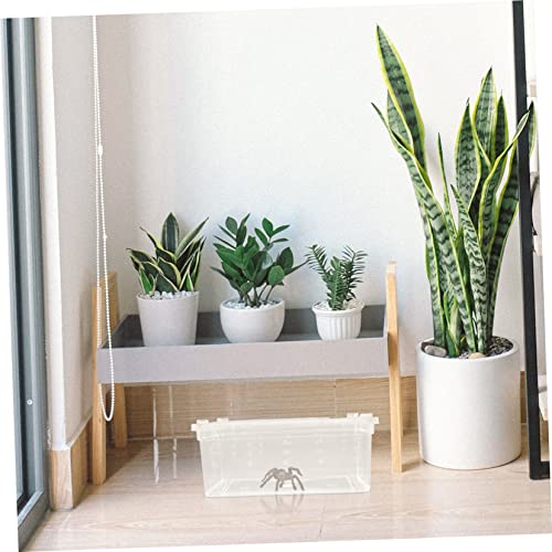 BESTonZON Practical Reptile Terrarium Full Observation Breeding Boxes for Spiders Lizards and Insects