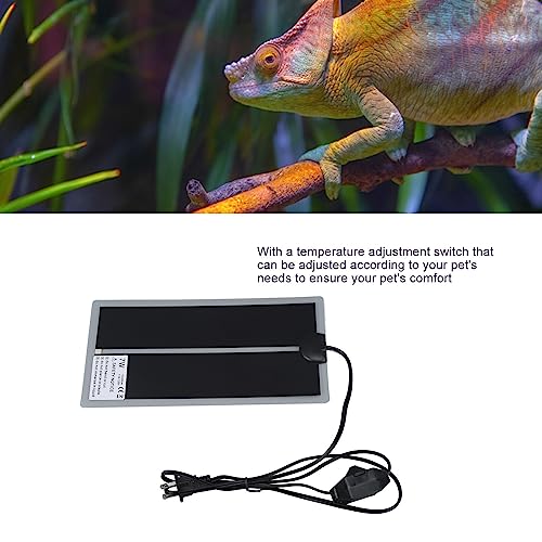 Reptile Heat Pad Under Tank Heater Terrarium Heating Mat for Snakes Lizards Turtles PET Tear Tough Safe (7W) - size: 7W
