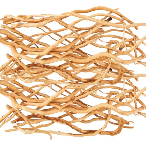 250g Natural Driftwood for Aquarium 12''-16'' Reptile Branches Terrarium Wood Long Driftwood for Aquarium Assorted Shapes Natural Decor - style: 0.53lb