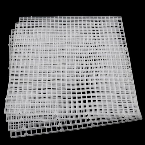 Hipanda Aquarium Hood Fish Tank top Cover, Terrarium lid Plastic Grid with 4-Piece Set Corner Protectors. Prevents Jumping (Fit 8MM/0.3inch Glass) - size: Fit 8MM/0.3inch Glass