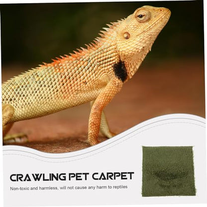 WOONEKY Reptile Carpet Lizards Bedding Fake Lawn Mat for Enclosure Terrarium Supplies - size: 20.00X20.00X0.50CM