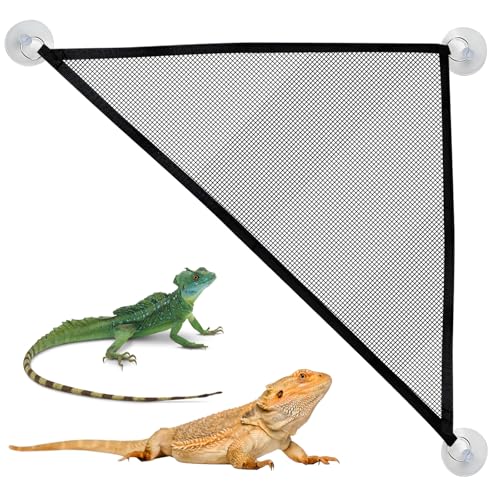 GEGURI Bearded Dragon Hammock Reptile Breathable Mesh Bed for Lizard Leopard Gecko Chameleon Snakes