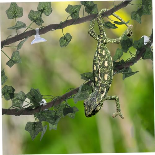 BESPORTBLE Reptile Tank Vine Decor Bendable Climbing Vine Landscaping Reptile Fake Decoration Tortoise Habitat Accessories