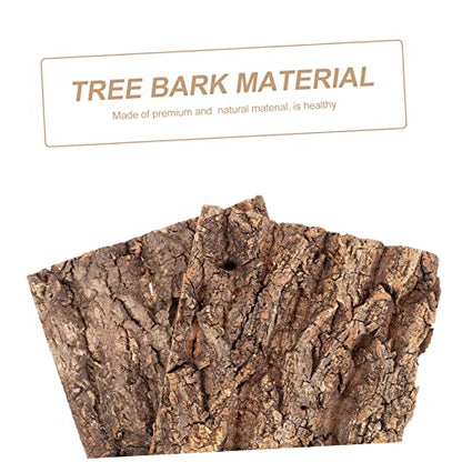 2Pcs Natural Reptile Hide Tree Bark Decor for Terrarium Climbing Tree Bark Decoration for Lizards Turtles Geckos Frogs Chameleons Habitat Background and Climbing Surface