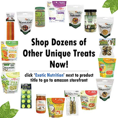 Exotic Nutrition Pasture Plus+ Salad Essentials - Healthy Natural High-Fiber Dried Flower & Herb Treat - Guinea Pigs, Rabbits, Chinchillas, Prairie Dogs, Degus, Hamsters, Gerbils & Other Small Pets