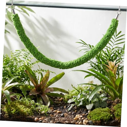 ABOOFAN Reptile Climbing Rope with Suction Cup, 50cm Artificial Vine for Terrarium Habitat, Flexible Hanging Vine Decor for Chameleon, Lizard, Frog, and Jumping Spider Pets
