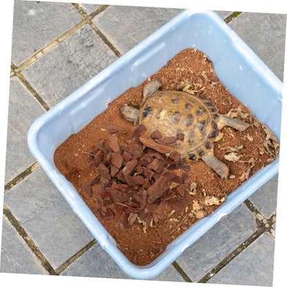 LIOOBO 1bag Natural Tree Bark Chips Bedding for Reptile Terrarium Safe and Lightweight Substrate for Lizard Turtle and Gecko Habitat Decoration