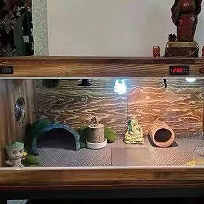 Reptile Rock Hideout Reptile Rock Hide Cave, Aquarium Habitat Décor Rock Tortoise Hideout for Reptiles, Small Lizards, Turtles,Bearded Dragon Tortoise, Amphibians, Fish (N17)